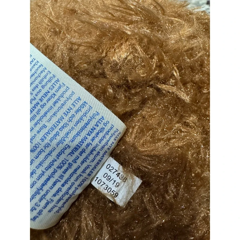 Build-A-Bear Workshop Happy Birthday Brown Plush Teddy Bear 16 Inch Shaggy Fur